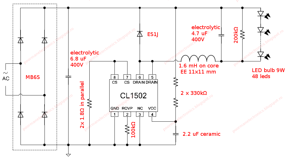 Cl1503s схема включения